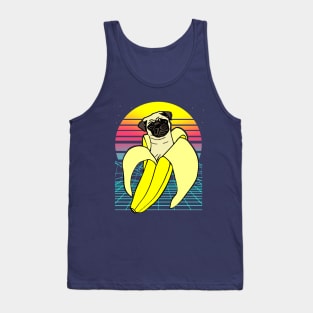 aesthetic banana pug Tank Top